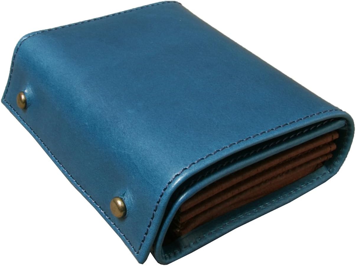 Amazon | [エムピウ] 三つ折財布 [millefoglie] [P30] 130162 3.ブルー